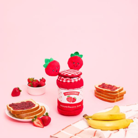 Hondenspeelgoed ZippyPaws Bungee Burrow – Strawberry Jam Jar