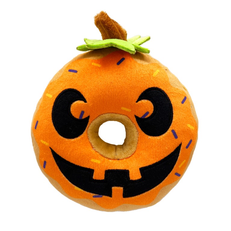 Halloween Hondenspeelgoed Lulubelles Power Plush Pumpkin Donut