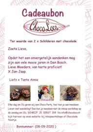 Cadeaubon: Schilderen met Chocolade