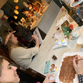 Chocolate Painting with a Nudemodel