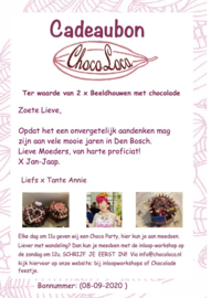 Cadeaubon: Beeldhouwen met Chocolade