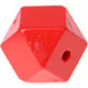 Houtenkraal 18mm Hexagon Rood