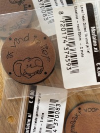 Opnaai labels Ik vind je lief - Met liefde gemaakt voor jou (88 stuks)