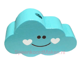 Wolk met hartjes Turquoise