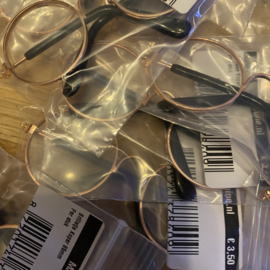 Poppenbrilletje Koper 85mm (15 stuks)