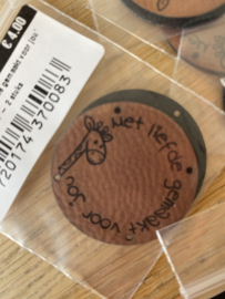 Opnaai labels Ik vind je lief - Met liefde gemaakt voor jou (88 stuks)