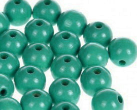 Houtenkraal ø12mm Donkerturquoise