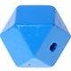 Houtenkraal 18mm Hexagon Blauw