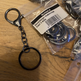 Sleutelhangers zwart 19 verpakkingen