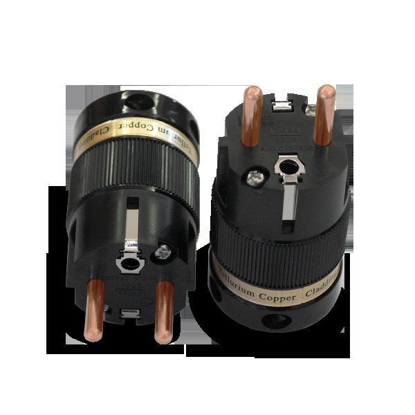 IeGO AC-01 Ag-Rh Pure Silver Hi-End Power Inlet – Male Plug For Audio Cables