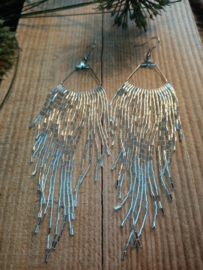 Oorbellen Fringe Zilver