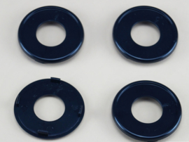 Set van 4 zwarte naafdoppen, buitenmaat 69,5 mm en klemmaat 63 mm
