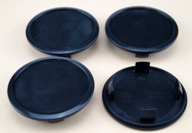 Set van 4 zwarte naafdoppen, buitenmaat 68 mm en klemmaat 56 mm