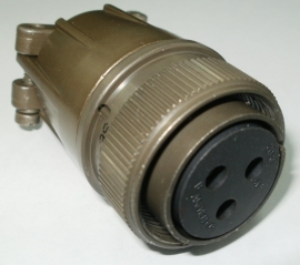 3 Polige MIL-spec connector