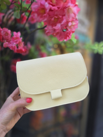 Leren Schoudertas Pip Geel