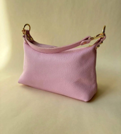 Leren Schoudertas Mexi Roze