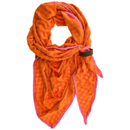 LOT83 Triangel sjaal Marly Oranje
