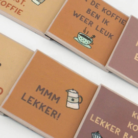 Set onderzetters met rekje Koffie
