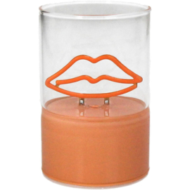 Led lampje Oranje Lips 10 cm