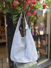Suède shopper Jaimy Bag Licht Blauw