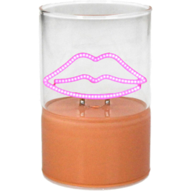 Led lampje Oranje Lips 10 cm