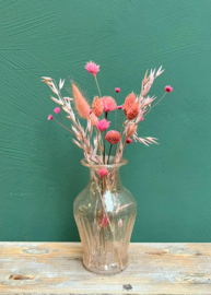 Vaasje Pip Studio met droogbloemen Roze
