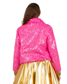Pluche glamour jasje Panter/Pink