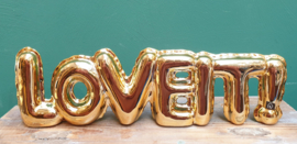 Balloon ornament "LOVEIT!" Goud