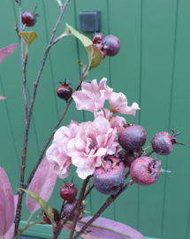 Vaas Goud met Kunstbloemen