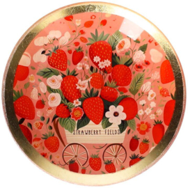 Love Plate "Strawberry Fields" 10 x 10