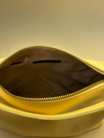 Leren Schoudertas Mexi Beige