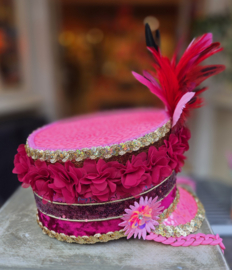 Hoge Fanfare pet Bordeaux/Pink