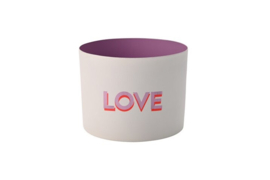 Theelicht/Potje "Love"