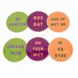 Set onderzetters Lekker Man