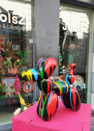 Ballon hondje Zwart Pop-Art Drip
