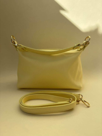 Leren Schoudertas Mexi Geel