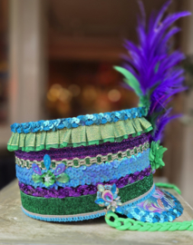 Hoge Fanfare pet Purple/Green