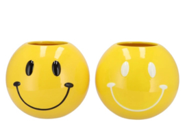 Smiley Pot  Set Geel/Zwart/Wit L