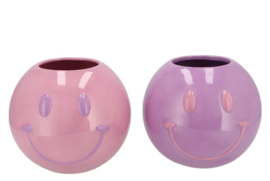Smiley Pot Set Roze/Lila L