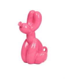 Balloon dog  zittend Fuchsia