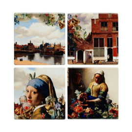 Onderzetters Vermeer Set van 4