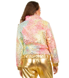 Pluche glamour jasje Panter/Pastel