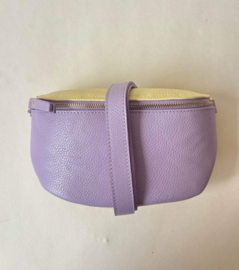 Leren Crossbody bag Colorblock Lila