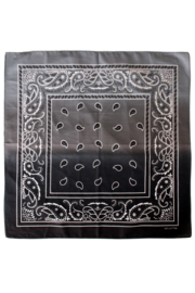 Zakdoek met kleurverloop Zwart/Wit