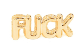 Balloon ornament "Fuck" Goud