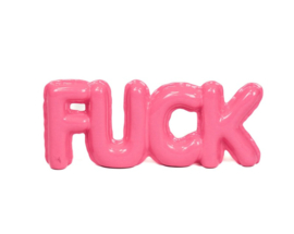 Balloon ornament "Fuck" Fuchsia