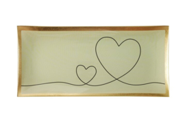 Love Plate "Hearts" 21 x 10