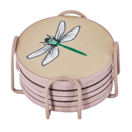 Set onderzetters met rekje Insects