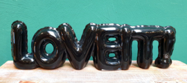 Balloon ornament "LOVEIT!" Zwart