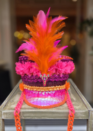 Hoge Fanfare pet Pink/Orange